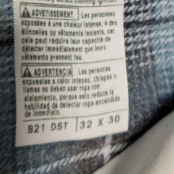 EUC Carhartt Women's Blue Flannel Lined Jeans 32x30 Super Warm!!! - Picture 5 of 13